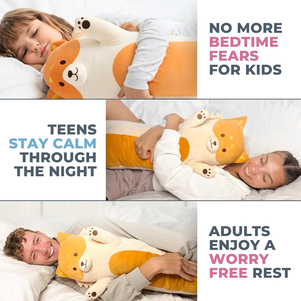 CuddlePaws Cuddle Paws Fox Plush Body Pillow for Kids | Long Stuffed Animal Cuddle Pillow | Soft, Cute Hugging Toy | Plushie Gift for Girls…