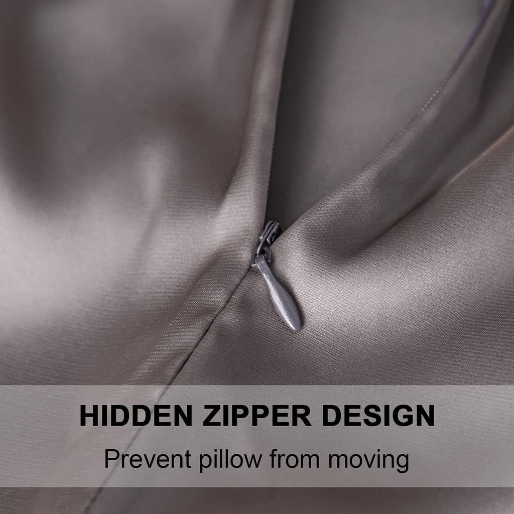 Siyuan 2 Pcs Mulberry Silk Pillowcase for Hair and Skin, Cooling Silk Pillow Case with Hidden Zipper, Allergen Proof Dual Sides Soft Breathab…