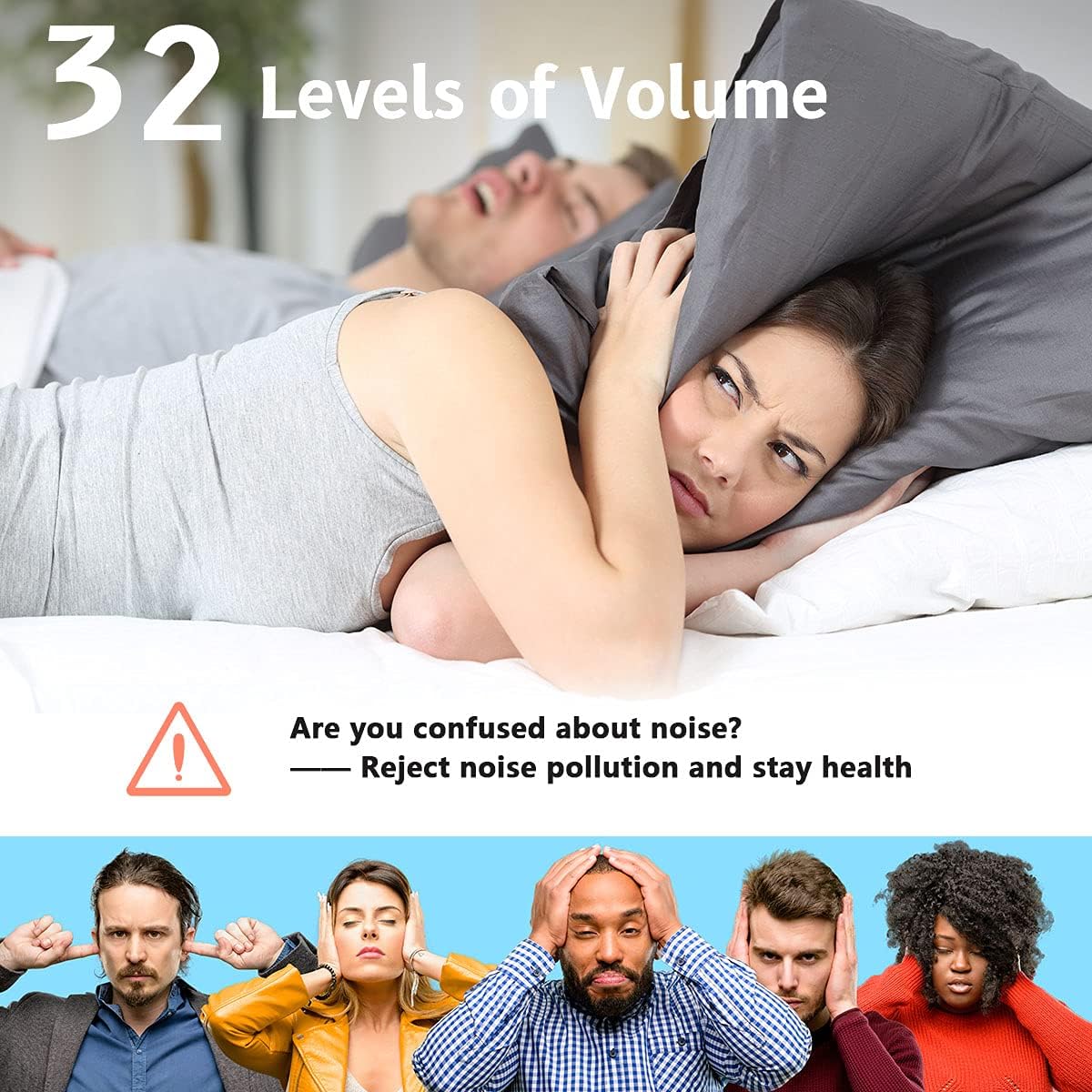 Easysleep Sound White Noise Machine with 25 Soothing Sounds and Night Lights with Memory Function 32 Levels of Volume and 5 Sleep Timer Pow…