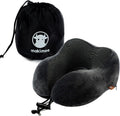 Makimoo Memory Foam Travel Pillow, Neck Pillow with 360-Degree Head Support, Comfortable and Lightweight, Ideal for Sleeping on Airplane, C…