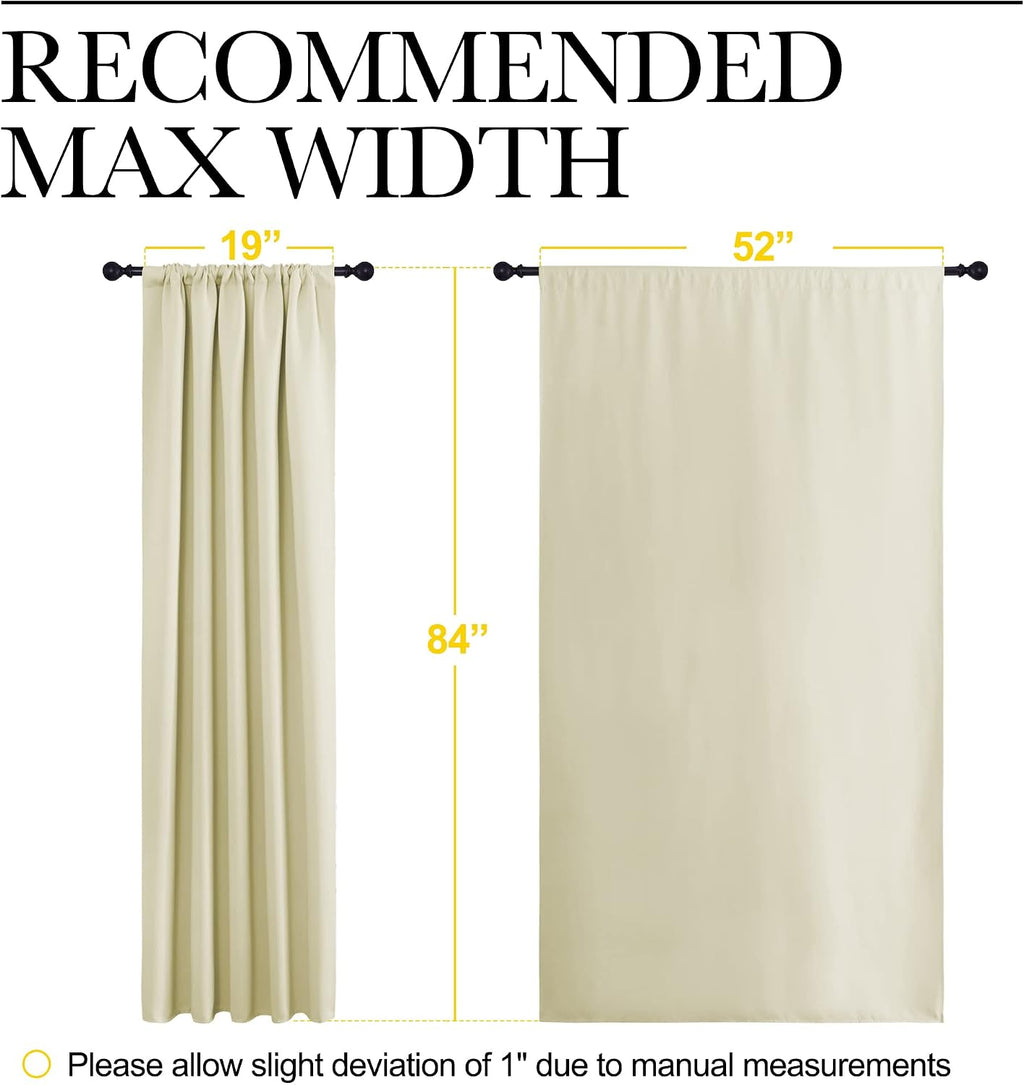 NICETOWN Room Darkening Curtains for Bedroom - Home Decoration Privacy Protection Thermal Insulated Solid Drapes/Draperies for Sliding…