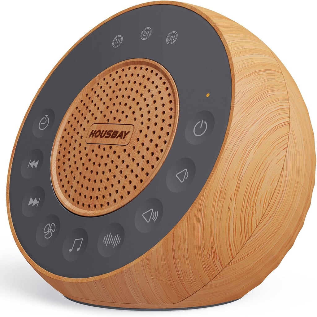 Housbay White Noise Machine with 31 Soothing Sounds, 5W Loud Stereo Sound, Auto-Off Timer, Adjustable Volume, Sleep Sound Machine for…