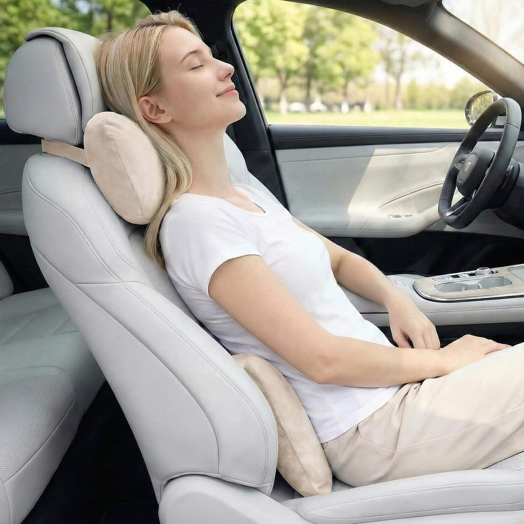 WELBRIT 2PCS Car Pillow for Car Neck Pillow for Driving Seat Neck Support Soft Cushion Back Support Head-Rests for Vehicle Sleeping…