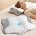 Ylekto Cervical Neck Pillow for - Contour Memory Foam Pillows for Sleeping, Ergonomic Pillow Side Sleeper Pillow for Neck Support, Orthoped…