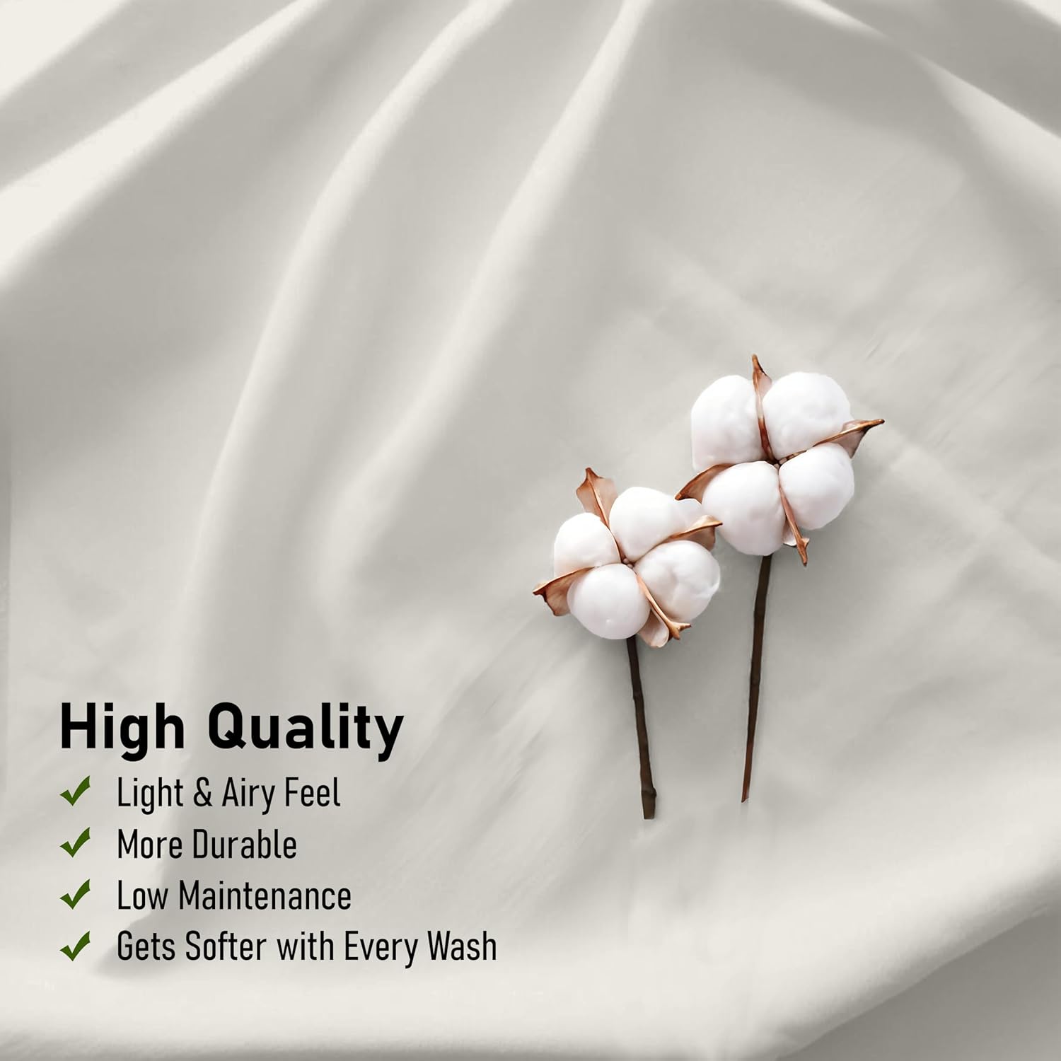 Ruvanti 100% Cotton Percale Sheets Twin XL Size – Crisp Cooling Bed Sheets for Hot Sleepers, Deep Pocket 16”, Soft Breathable & Durable Hot…