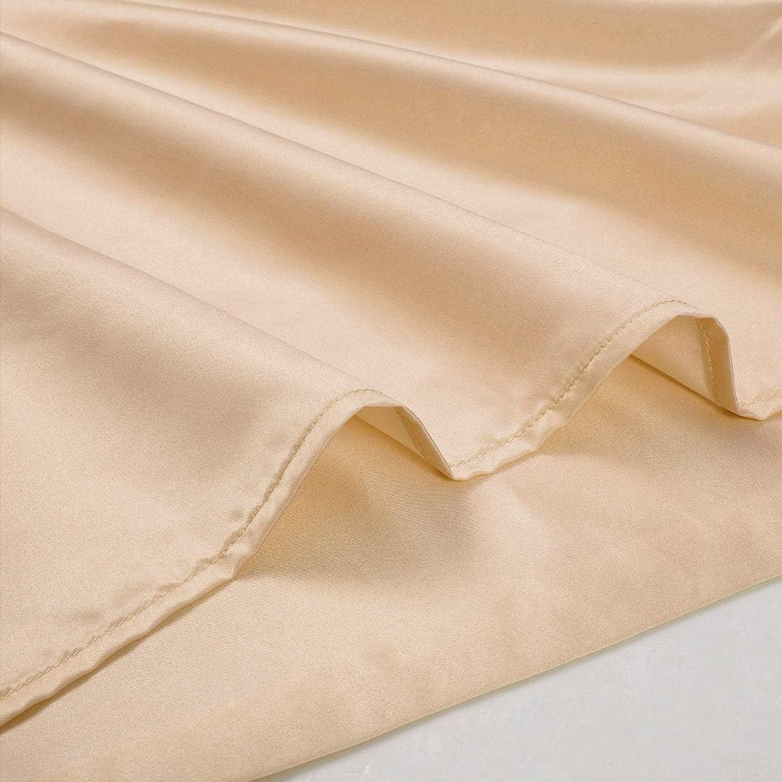 uxcell Body Pillow Cover 20x48 Inch Champagne Silky Satin Body Pillowcases for Hair and Skin Luxury Cooling Soft Smooth Washable