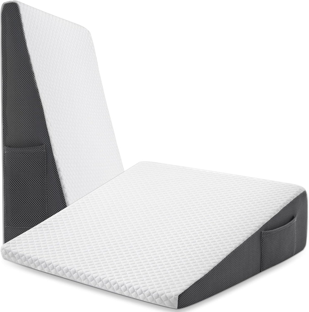 Cozymaker 7.5" Bed Wedge Pillow for Sleeping After Surgery, Back Support, Leg Elevation, Gerd Acid Reflux, Neck Pain, Snoring, Cooling…