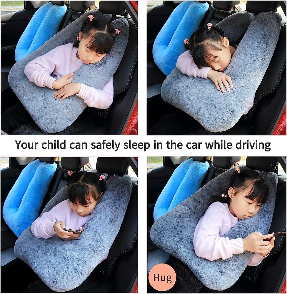 FHSGGP Travel Pillow Cushion for The Back Seat of Car Car Pillow for Kids A Sleeping Artifact Suitable for Long-Distance Travel of Adults…