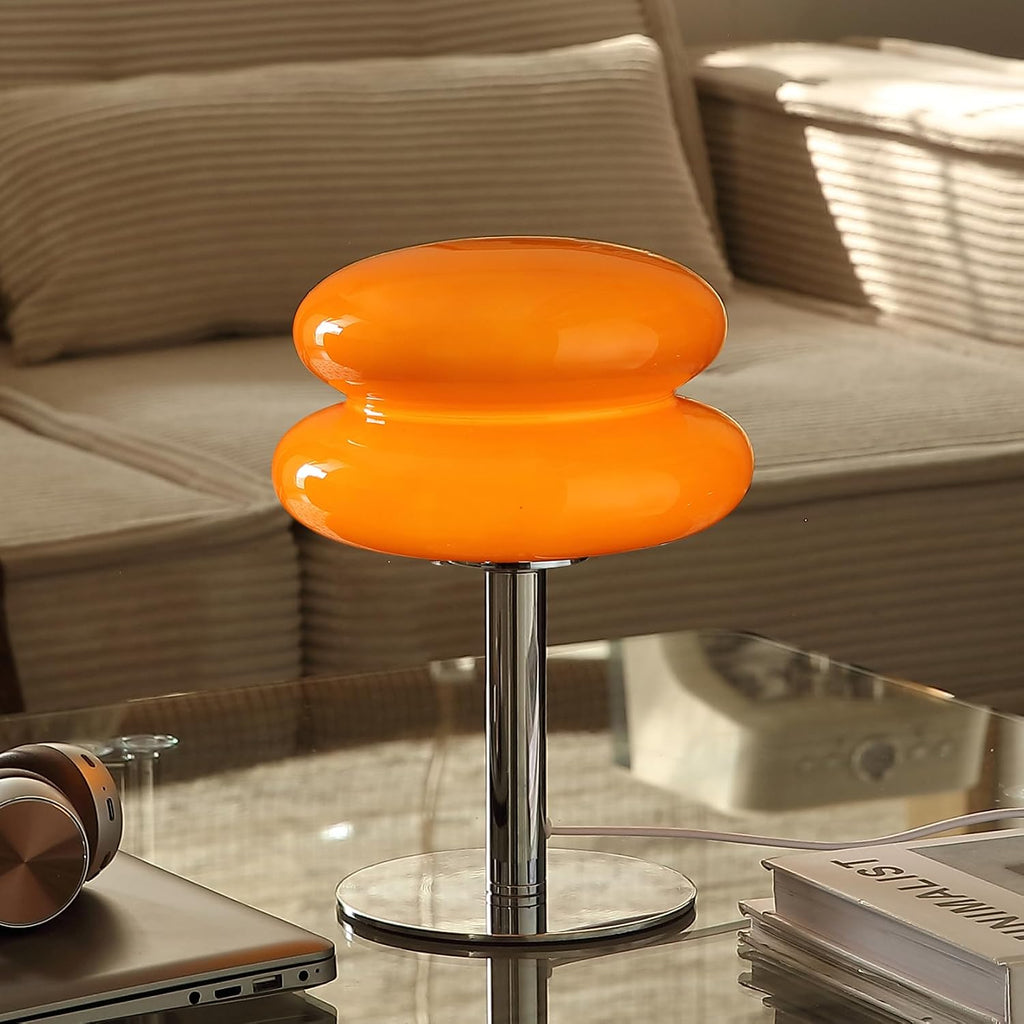 Glivpny Mushroom Lamp Table Lamp for Night Stands, Mid Century Modern Desk Lamps for Bedroom, Vintage Dimmable Bedside Small Cute Lamps…