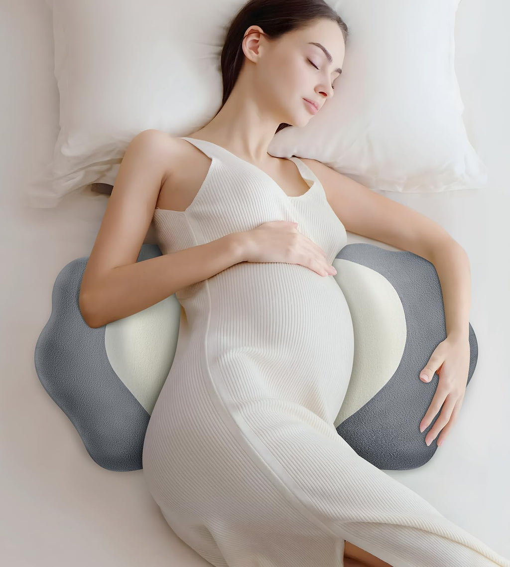 Donama Pregnancy Pillows for Sleeping, Memory Foam Maternity Pillow Support for Back Belly HIPS, Adjustable Travel Wedge Pillow for Pregnan…
