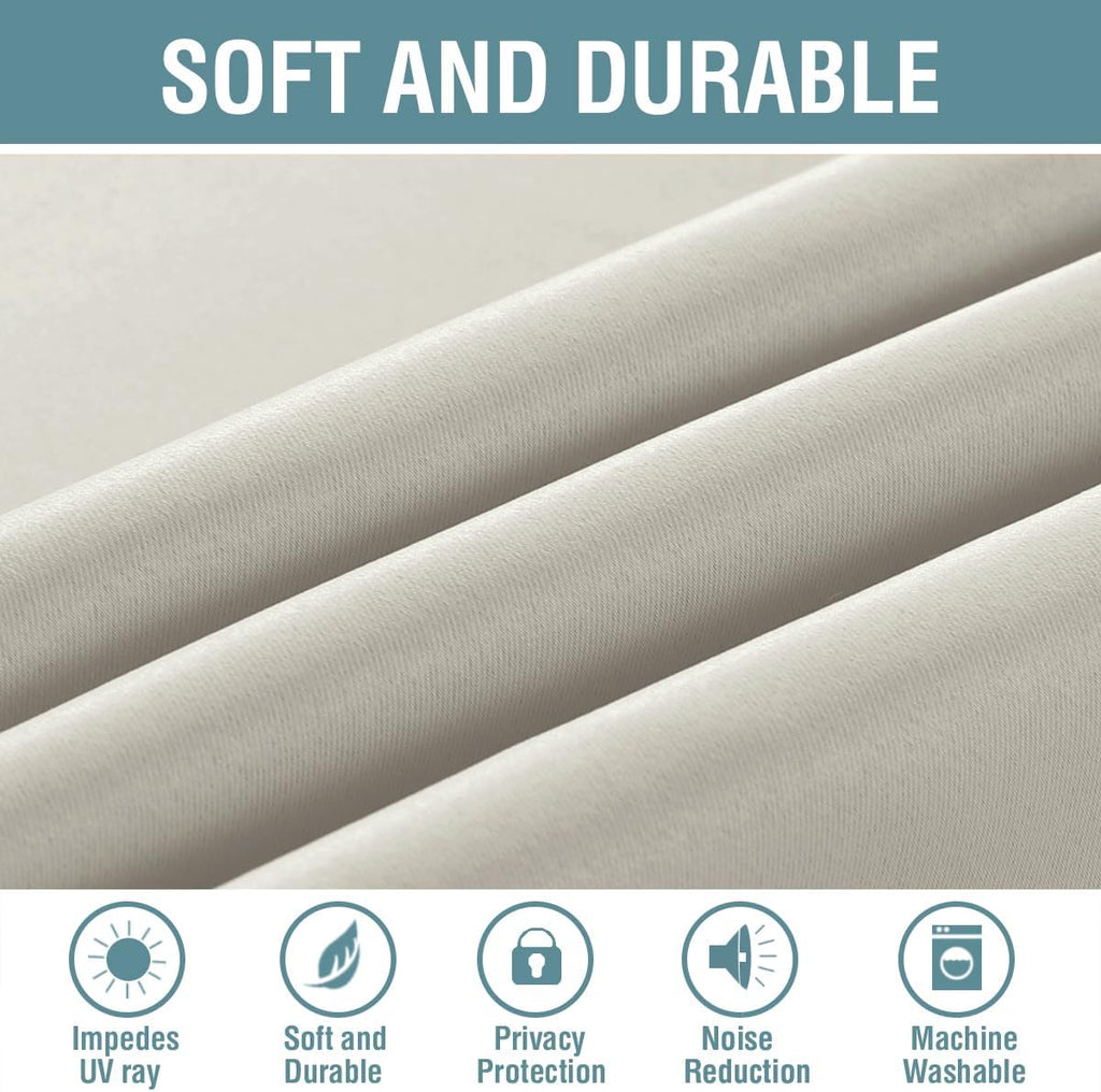 H.VERSAILTEX Blackout Curtain for Living Room Thermal Insulated Window Treatment Curtain Extra Long 108 inch Length Energy Savi…