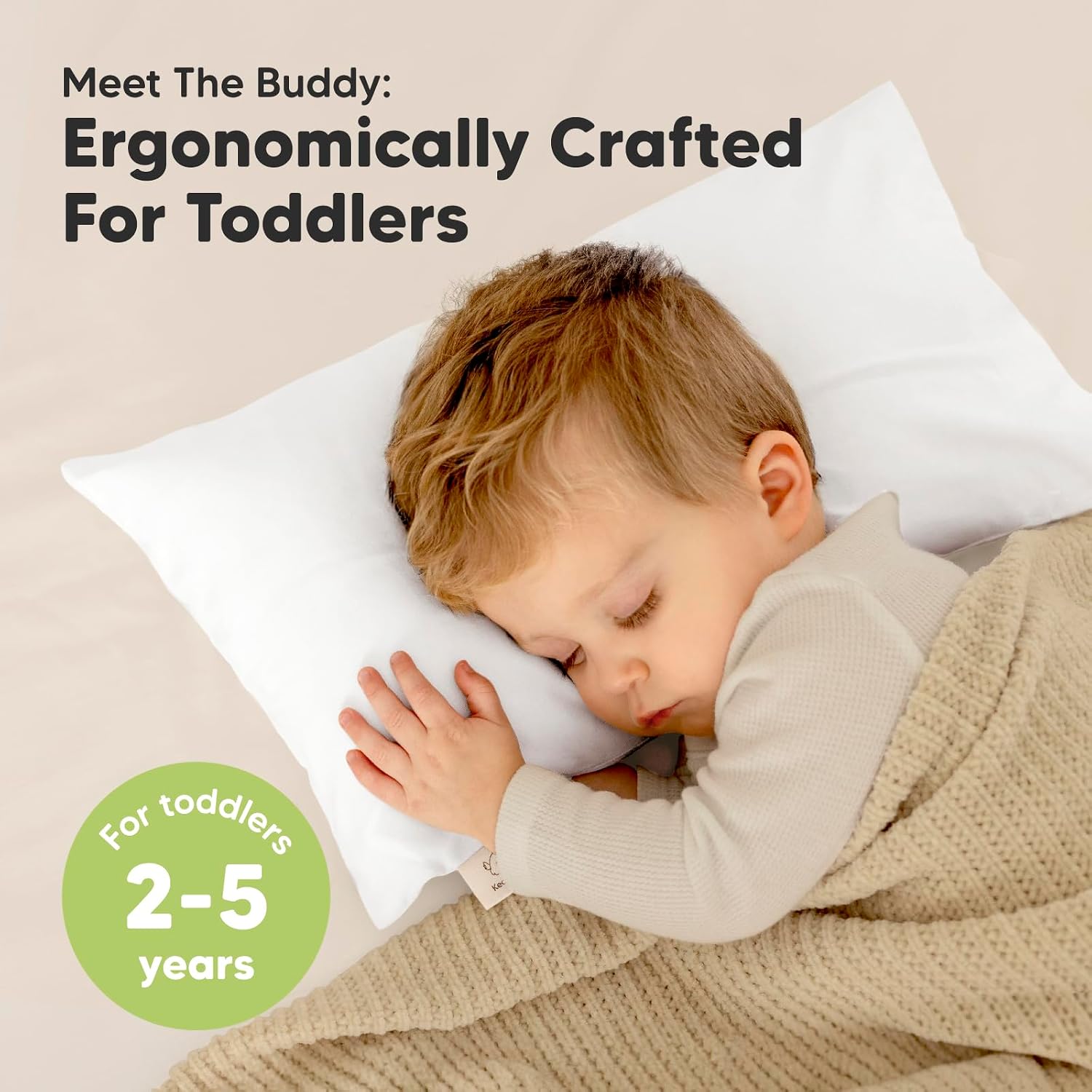Toddler Pillow with Pillowcase - 10x18 My Little Dreamy Kids Travel Bed Pillows for Sleeping, Organic Cotton Small Pillowcase, Soft &…