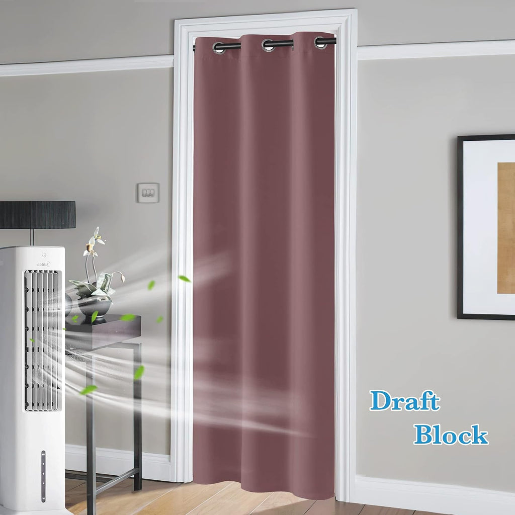 Rybhome RYB HOME Temporary Doorway Curtains Blackout Privacy Room Divider Curtains Portable Drapes for Closet Wall Panel for Bedroom Living…