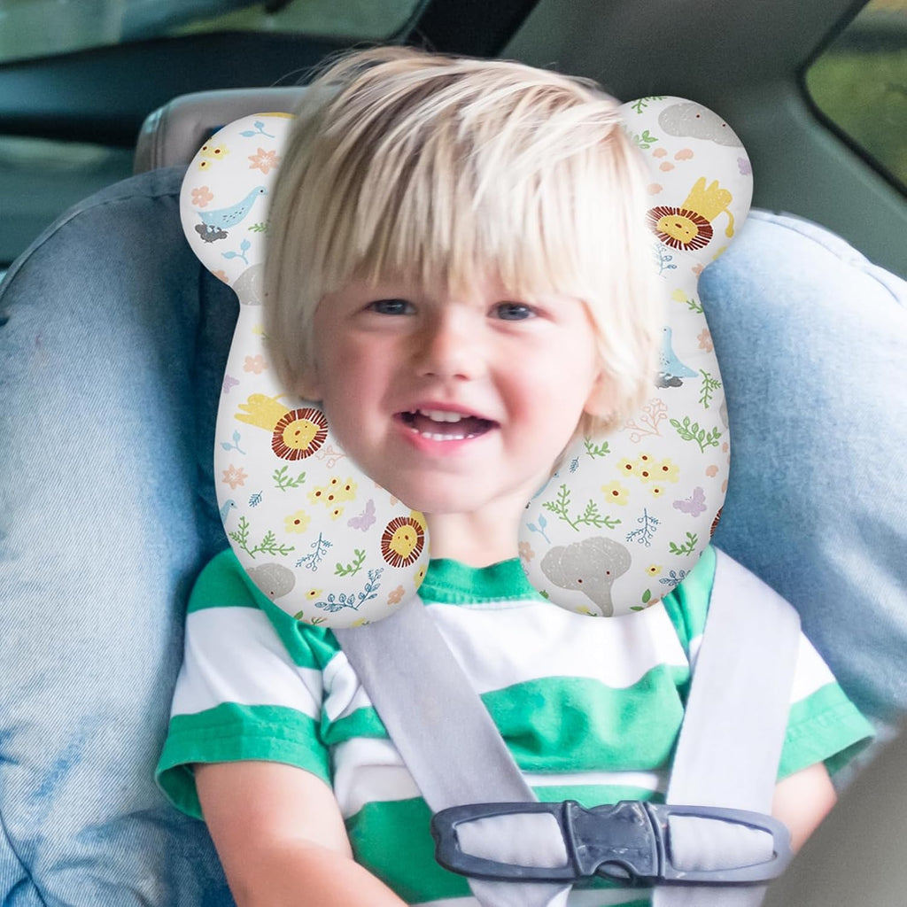 Baby Travel Pillow, Upgrade U-Shape Infant Pillow for Car Seat Pushchair and Stroller, Soft Comfortable Rest Cushion for Kids Newborn and…
