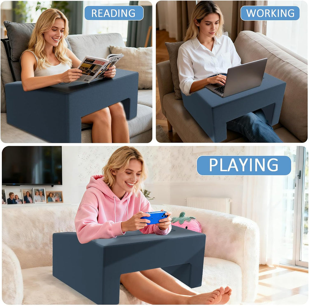 Lap Desk Pillow with Removable Cover Adjustable Angle Gaming & Machine Washable Reading Pillow for Adults Multipurpose Laptop Bed Tray…
