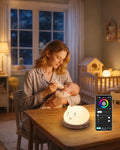 Capybara Night Light for Kids, Cute Animal Silicone Touch Lamp with Bluetooth Speaker, APP Control RGB Color Changing, Timer & Alarm…