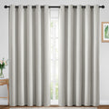 Yakamok Blackout Curtains Room Darkening Thermal Insulated Window Panels, Solid Grommet Top Drapes for Bedroom/Living Room(70Wx84L, Light…