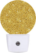 Gold Glitter Shine Night Light Plug-in Sleep Lamp Led Dusk to Dawn Night Light for Bedroom