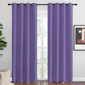 Nicetown Lilac Purple Blackout Curtains 86" Long, 55" Wide, 2 Pieces for Office, Dining, Guest Room - Sound Reducing, Heat and Cold Block P…