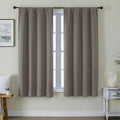 Gwine Latte Blackout Curtains for Bedroom 63 Inches Long - Thermal Insulated Noise Reducing Window Curtain Panels, Solid Room Darkening…
