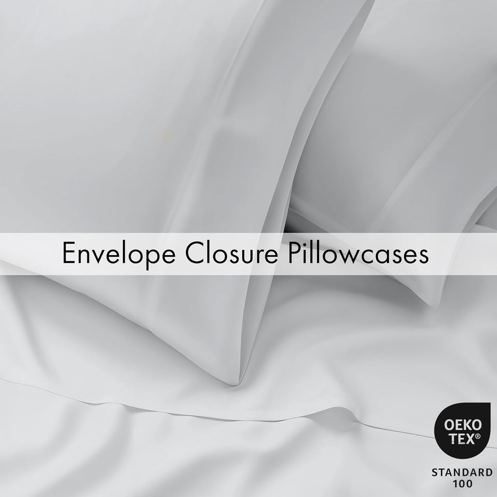 Ruvanti 100% Cotton Percale Sheets Full Size 6 Piece Set, Cooling Bed Sheets for Hot Sleepers, Deep Pocket 16”, Breathable Lightweight & Du…
