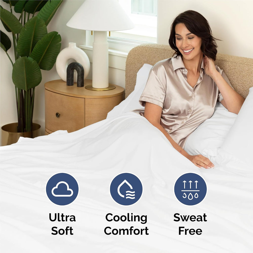 Full 6 Piece Sheet Set - Comfy, Breathable & Cooling - Soft Hotel Luxury Bedding for Women, Men, Kids, Teens & Children - 1 Flat & 1…