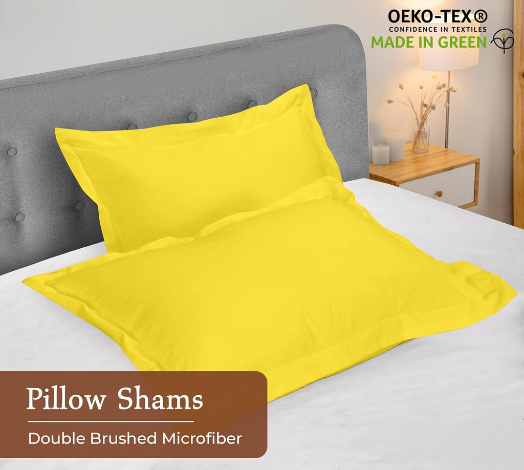 Royalelinens Royale Linens Pillow Shams 2 Pack Euro Size 26x26 Inch - Brushed 1800 Microfiber - Bed Pillow Shams, Wrinkle Resistant Super S…