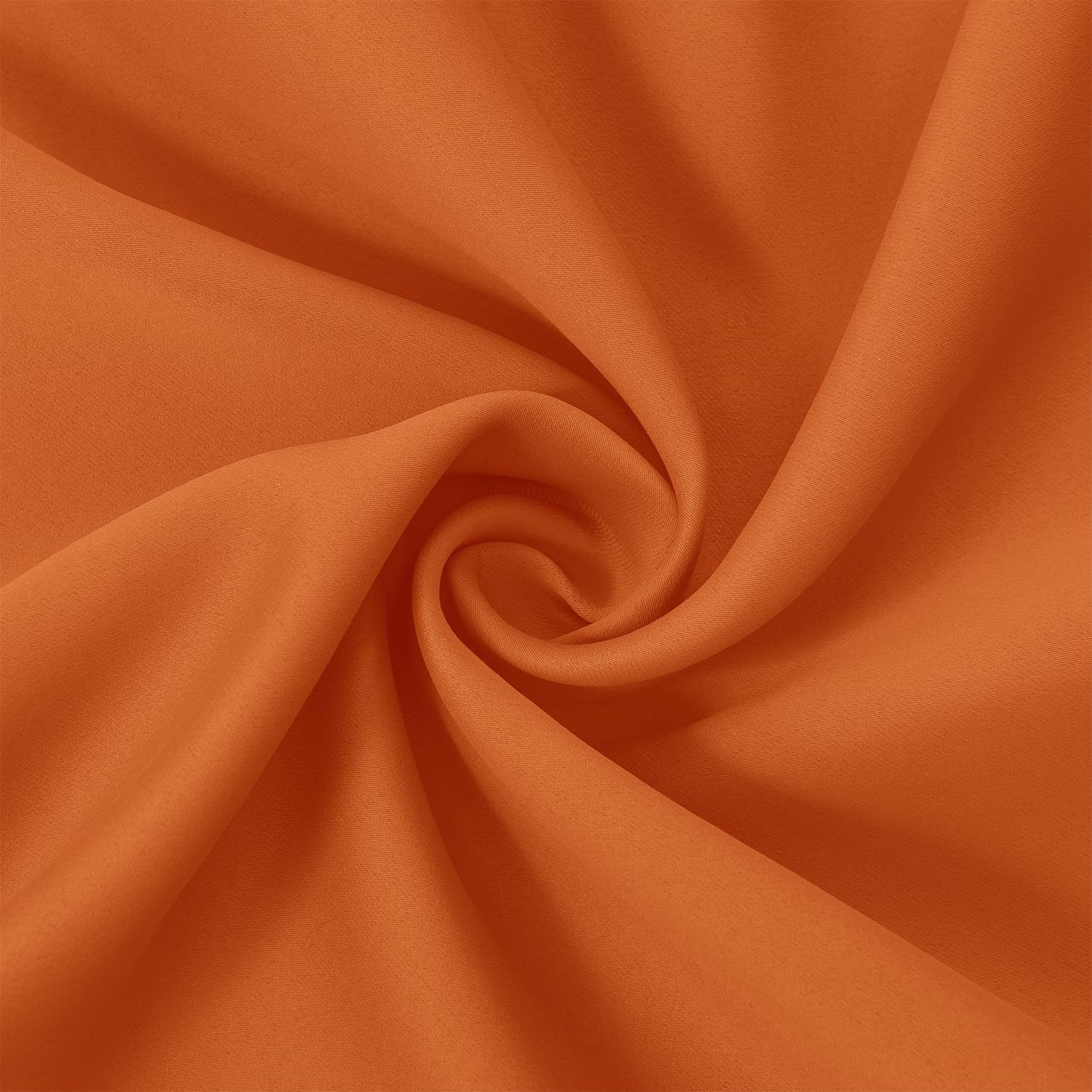 Lemomo Orange Blackout Curtains 66 x 63 Inch Length/Set of 2 Curtain Panels/Thermal Insulated Room Darkening Blackout Curtains for Bedroom…