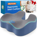 BlissTrends Seat Cushion, Thick Memory Foam Cushions for Office Chair, Car Seat, Airplane, Relieving Pressure Tailbone Sciatica Back Pain fo…