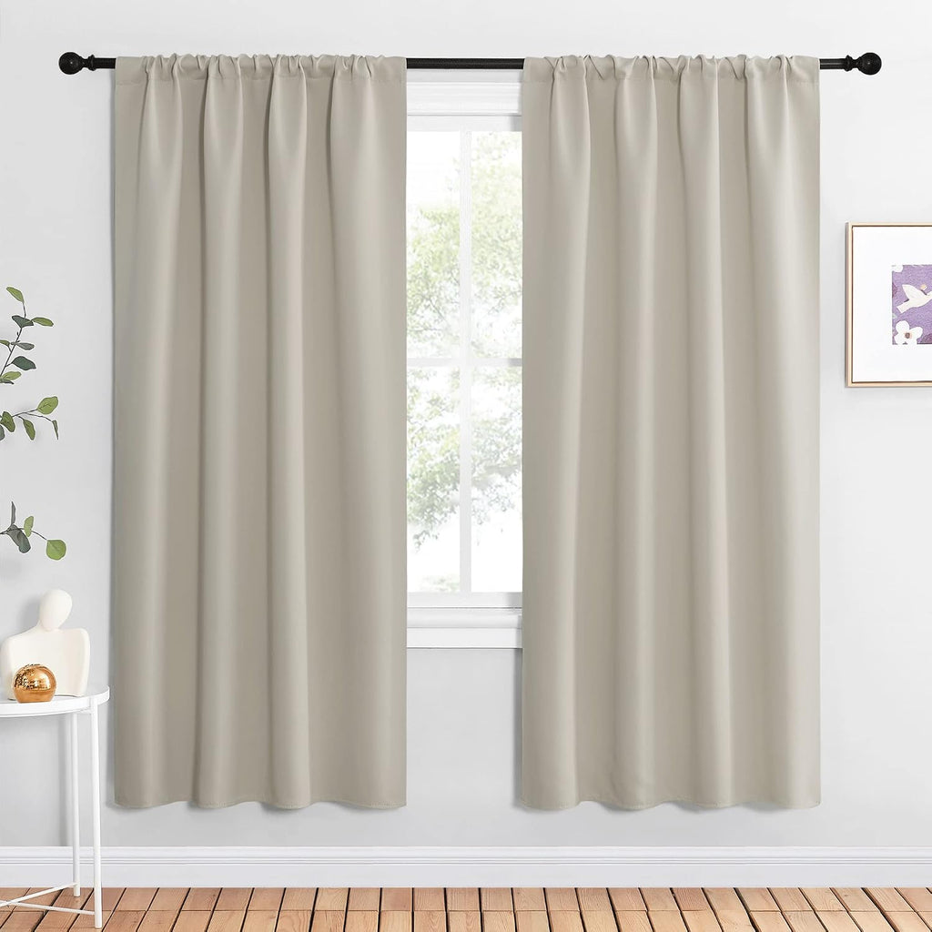 Nicetown Blackout Curtains for Living Curtains, Room Darkening Window Curtain Panels, easy maintenance Solid Thermal Insulated…