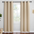 NICETOWN Room Darkening Curtain Panels for Cafe, Biscotti Beige, 2 Panels, W42 x L78 -inch, Thermal Insulated Grommet Room Darkening…