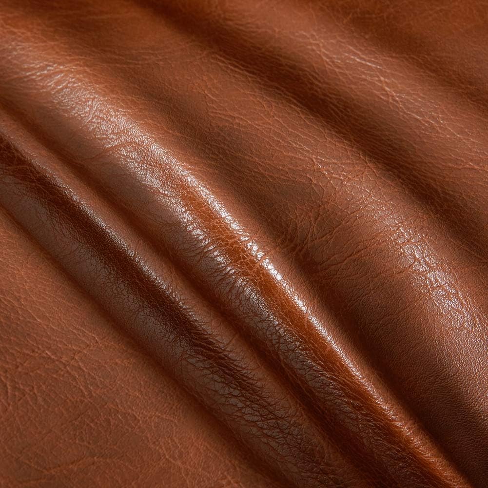 Fancy Homi Brown Boho Lumbar Faux Leather Decorative Throw Pillow Covers 12x24 Inch for Living Room Couch Bed Sofa, Solid Rectangle…