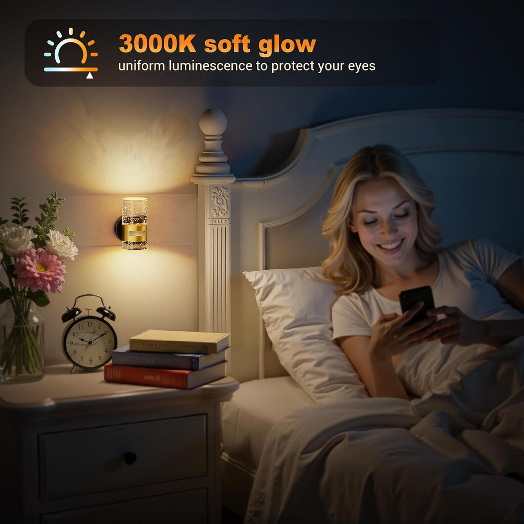 JandCase Motion Sensor Night Light, Wireless Rechargeable Night Light Wall Mounted, Motion Activated Night Lights, Dimmable Nightlight…