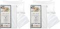 NationalAllergy National Allergy 100% Cotton Zippered Pillow Protector - Queen Size - White - 300 Thread Count - Hypoallergenic Bed Pillowc…