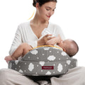 Momcozy Innovative Safety Guard Nursing Pillow - Firm & Springy Memory Foam - Stable, Ergonomic Support & Comfort - Wider Breastfeeding Cus…