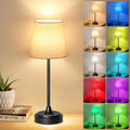 Wowag Cordless Table Lamp Rechargeable,5000mAh Battery Operated Desk Lamp,3 Colors & 7 RGB Stepless Dimmable, Touch Control Ambient Light…