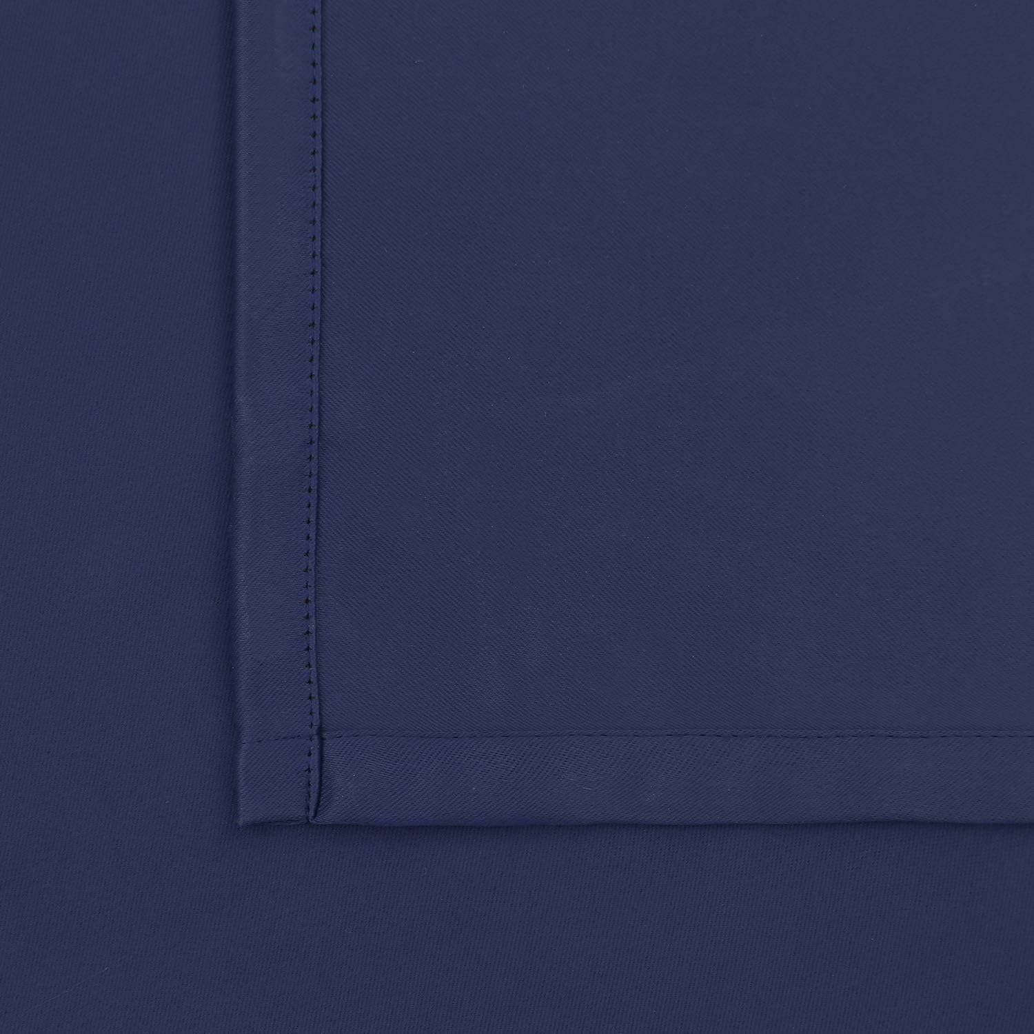 BGment Navy Blue Cafe Curtains 48 Inch Length- 34 x 48 inch Rod Pocket and Back Tab Thermal Insulated Room Darkening Short Curtains for Kit…
