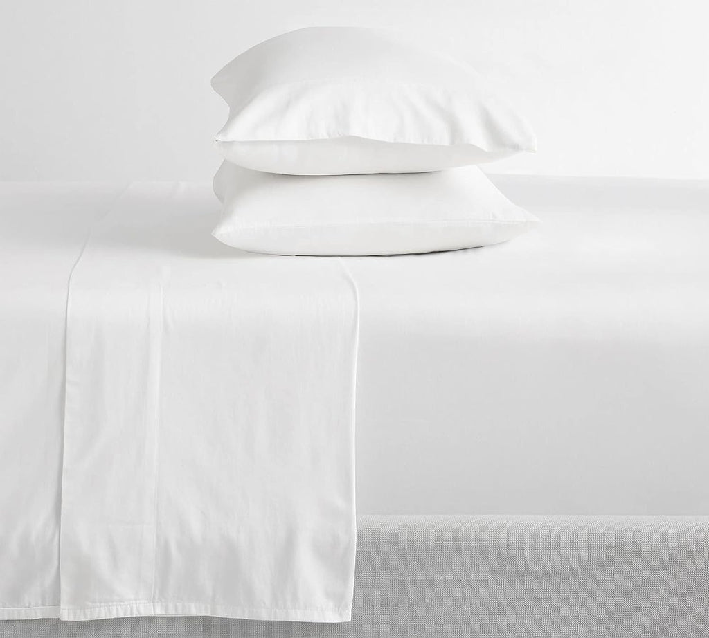 Featherstitchnewyork Feather & Stitch Softest 100% Cotton Sheets, 300 Thread Count Percale Weave Bedding, 16" Deep Pocket, Cooling Sheets,…