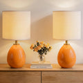 Dawnwake 18.5" Table Lamp Set of 2 for Living Room Bedroom, Bedside Lamps for Night Stands, Desk Nightstand Lamp Dimmable, Modern Linen…