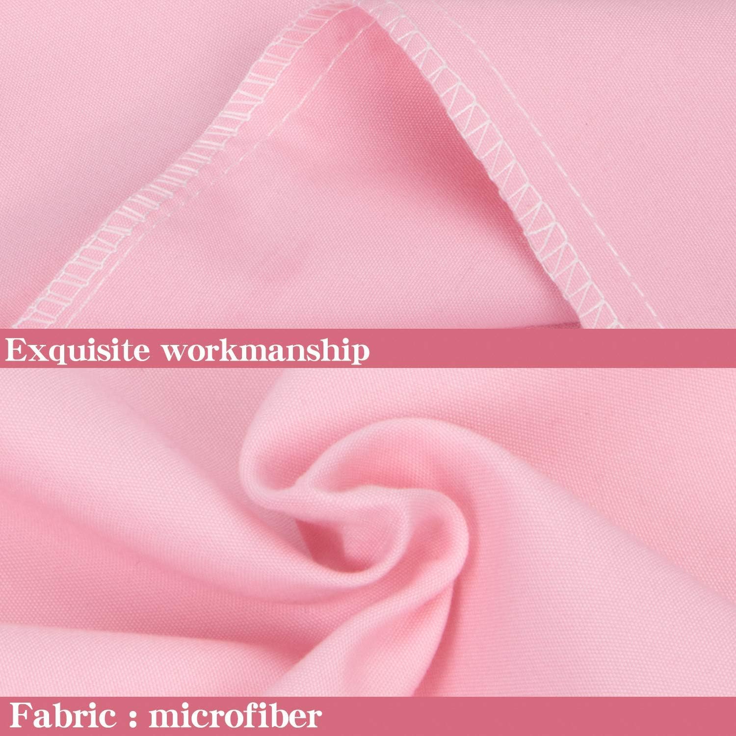 Ntbay Queen Pillowcase Set - 4 Pack Brushed Microfiber 20x30 Pillowcases - Soft, Wrinkle-Free, Fade-Resistant, Stain-Resistant, Pink Pillow…
