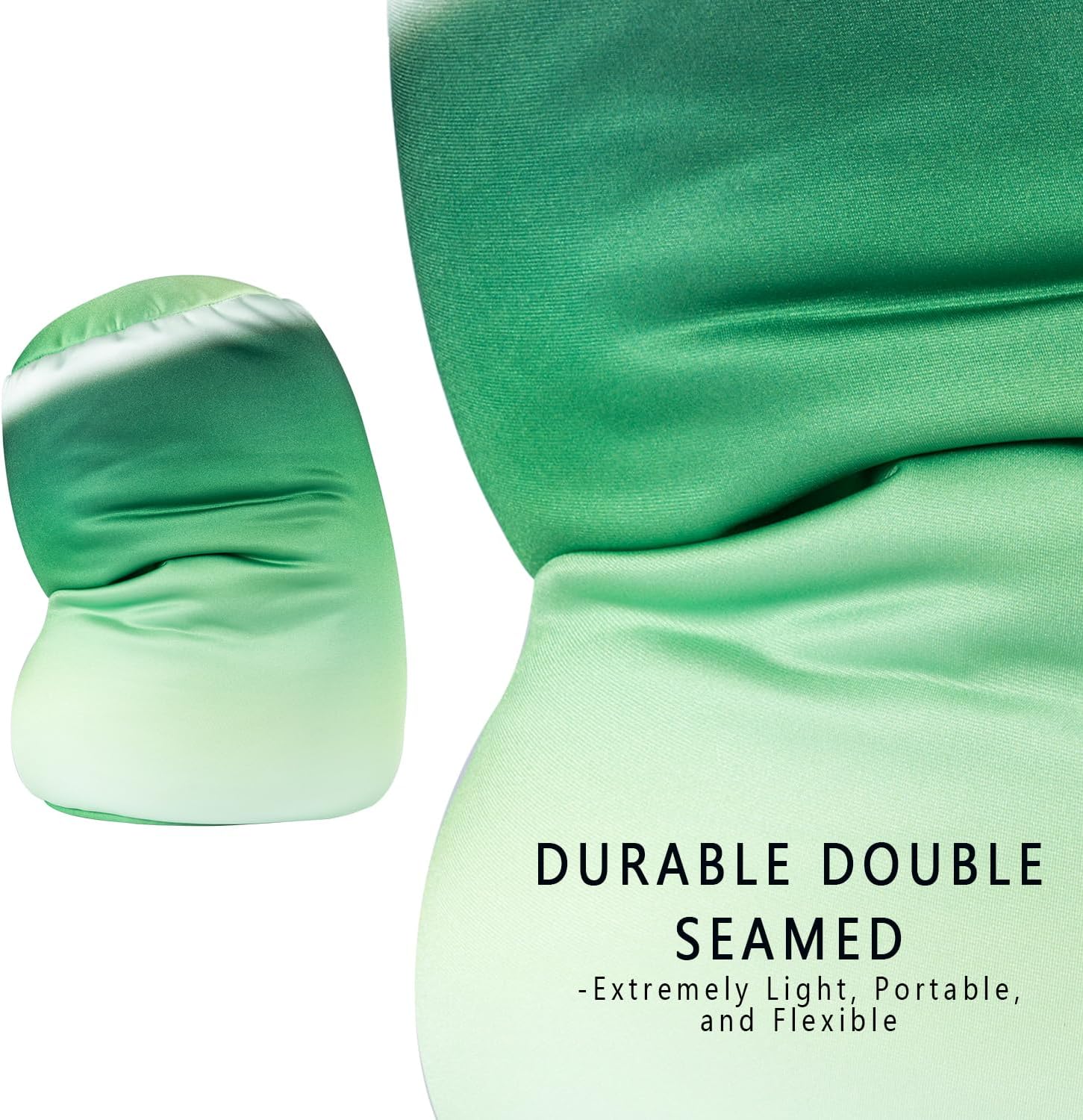 Squishy Microbead Neck Pillow, 7Inch x 12Inch Soft Travel Body Bed Pillow Bean Pillow for Kids Adult Chair Sleeping Car Seat, Fun…