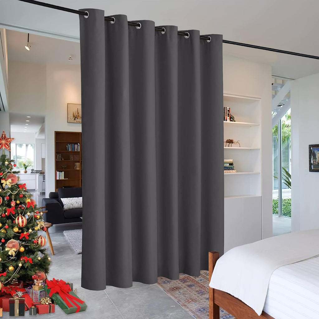 RYB HOME Room Divider Curtain - Blackout Vertical Blinds Privacy Screen Partitions for Sliding Glass Door Panel Wall Backdrop for Shared…
