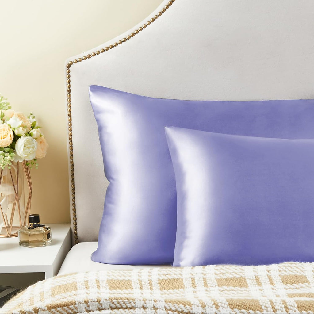 Bedelite Satin Pillowcase for Hair and Skin, Super Soft and Cooling Similar to Silk Pillow Cases 2 Pack with Envelope Closure, Gift for Wom…