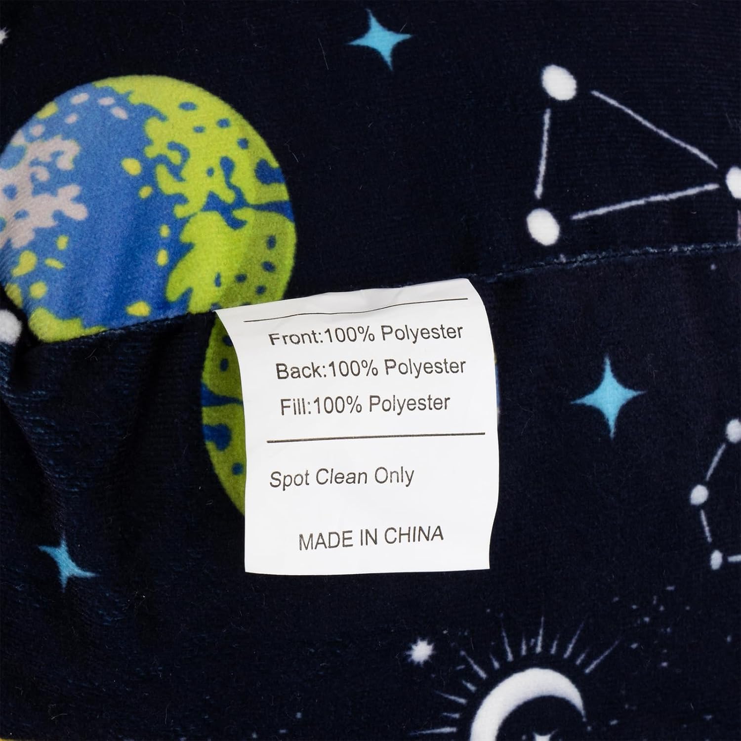 Aimuan Reading Pillow Bed Rest Wedge Backrest Pillow Outer Space Universe Galaxy Printed Collections with Arms Sitting in Bed Black-Blue