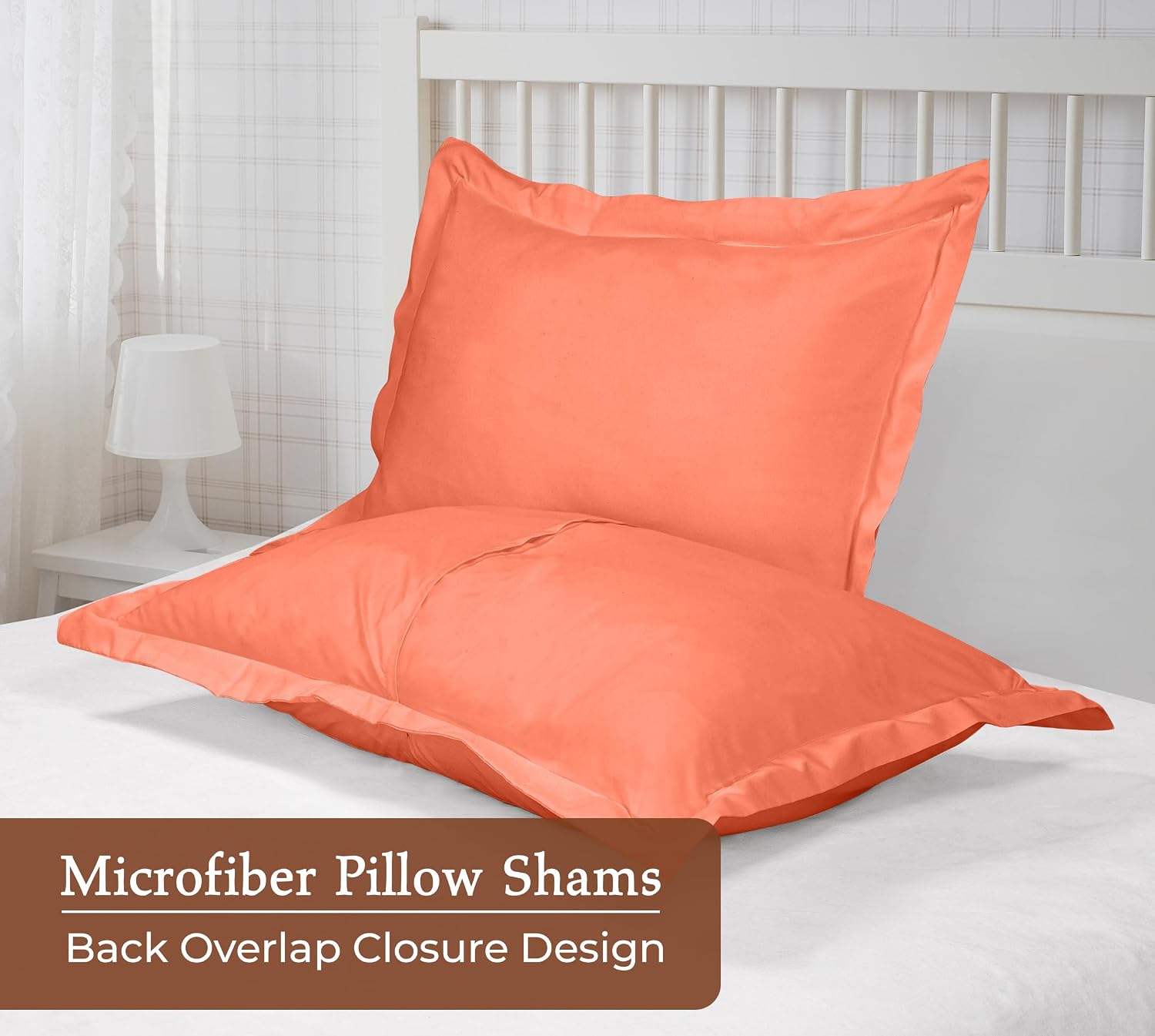 Royalelinens Royale Linens Pillow Shams 2 Pack King Size 20x36 Inch - Brushed 1800 Microfiber - Bed Pillow Shams, Wrinkle Resistant Super S…