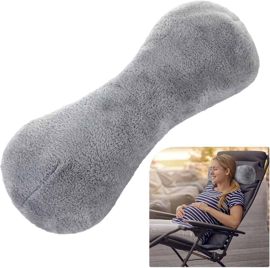 Colingmill 1 Pc Neck Pillow for Recliner Headrest Pillow Bone Shaped Chair Plush with Adjustable Strap Neck Support and Curve Head Cushion…