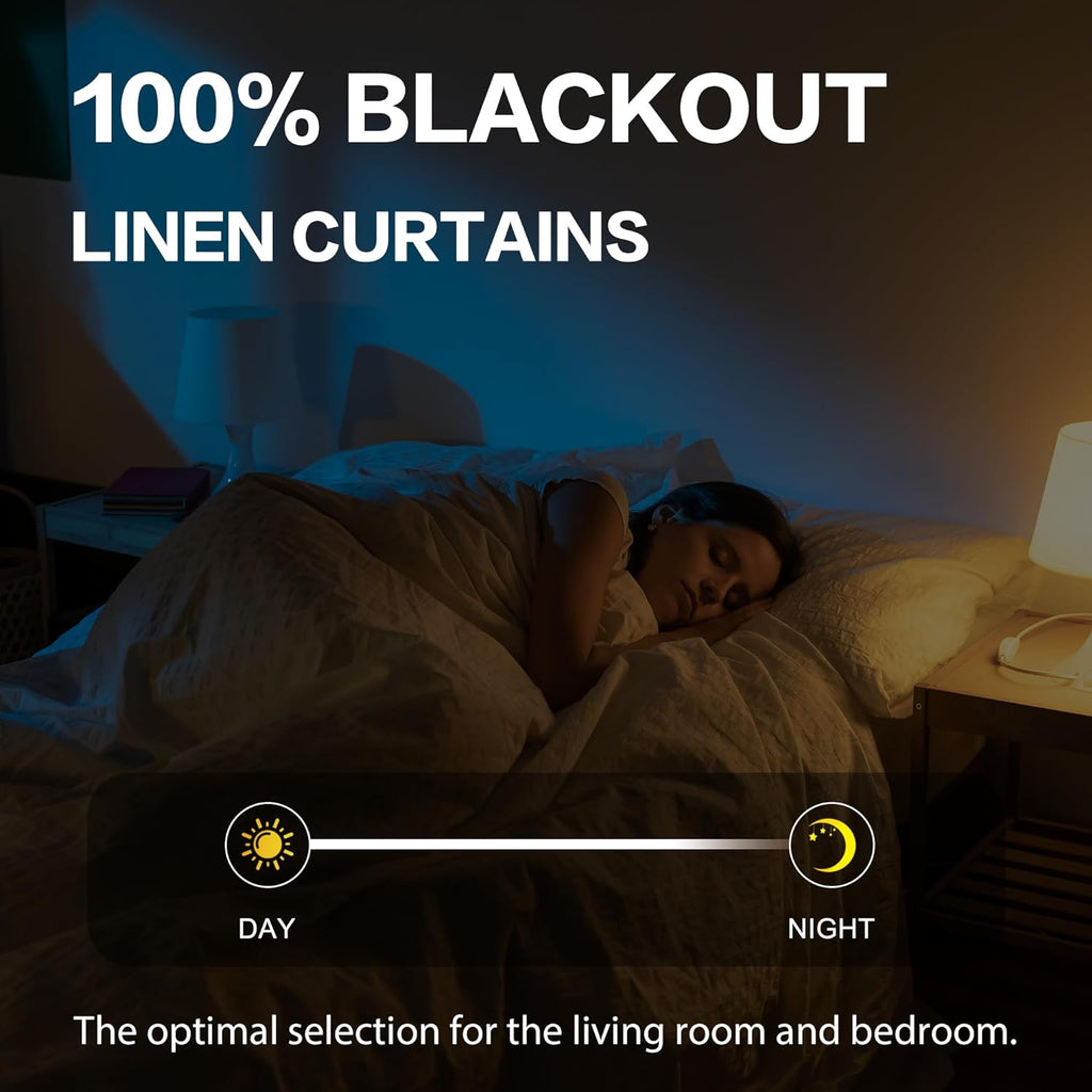 Keqiaosuocai Taupe Blackout Curtains for Small Windows 100% Privacy Assured Thermal Insulated Blackout Shades Blinds for Bedroom 50 Inch Wi…