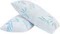 2 Pack Standard Size Rayon Derived from Bamboo Pillow for Sleeping, Cooling Shredded Memory Foam Adjustable Bed Pillow with…