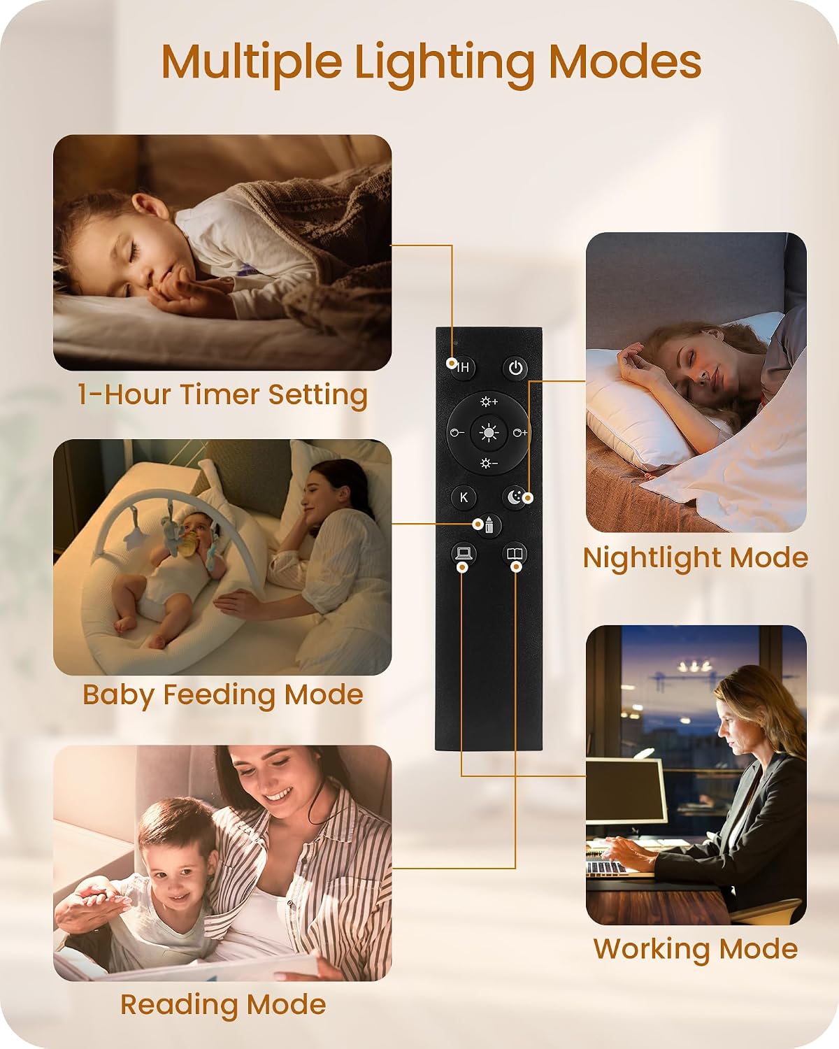 Dimmable Floor Lamp for Living Room with Remote and Foot Switch, Corner Floor Lamp, Modern Standing Tall Lamp, 10W 900LM LED Bulb…