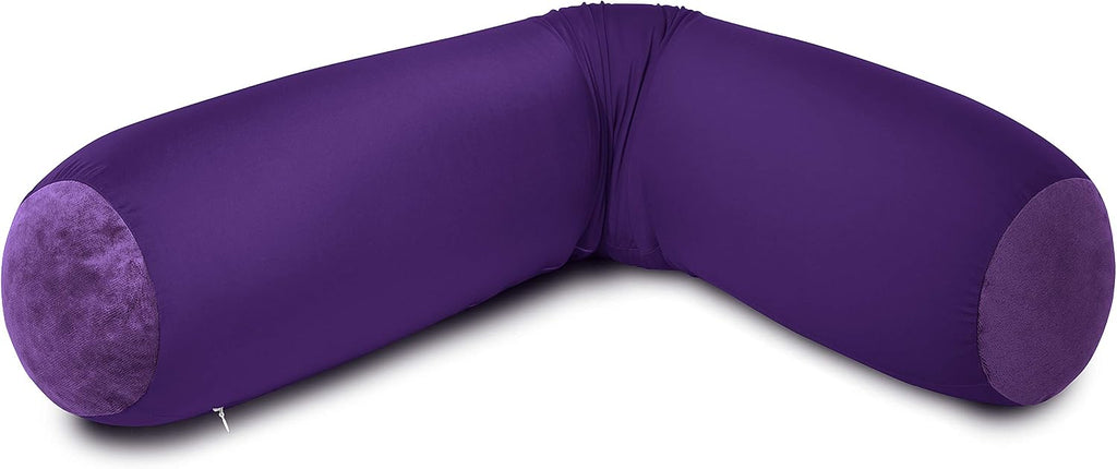 Deluxe Comfort Microbead Body Pillow (47" x 7") - Mooshi Squishy Soft - Prenatal Pregnancy Pillow - Full-Body Side Sleeper - Body Pillow…